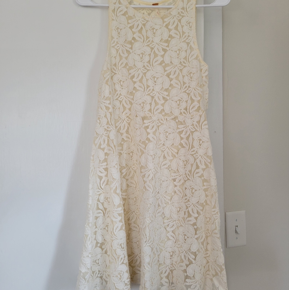 Free People lace beach cover up